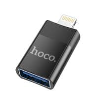 Кабель-перехідник HOCO UA17 iP Male to USB female USB2.0 adapter Black