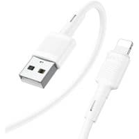 Кабель HOCO X83 USB to iP 2.4A, 1m, PVC, PVC connectors, White