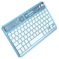 Клавиатура HOCO S55 Transparent Discovery edition wireless BT keyboard(English version) Ice Blue Mist