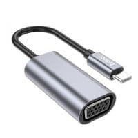 Кабель-переходник HOCO UA21 Origin Type-C to VGA converter Metal Gray
