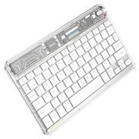 Клавиатура HOCO S55 Transparent Discovery edition wireless BT keyboard Space White