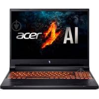 ноутбук 16WUXGAI_165Hz/R58645HS/16/512/RTX 3050 4G /DOS/orange/Obsidian Black Acer Nitro V 16 ANV16-41