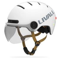 Защитный  шлем Livall L23 (M) Ivory White (54-58см), сигнал поворотов и стопов, додаток, съемный визор (пульт BR80 в комплекте не идет)