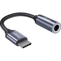Адаптер Essager E01 Type c to 3.5mm Jack Headphone Adapter  grey (EZJE01-0G)