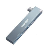 Хаб Essager Fengyang 3 in 1 Splitter  grey (EHBC03-FY0G-P)