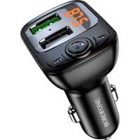 АЗП з FM-модулятором BOROFONE BC41 Eminency QC3.0 Car BT FM transmitter 18W Black 8525500090