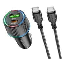 Автомобильное зарядное устройство BOROFONE BZ21 Brilliant  Black