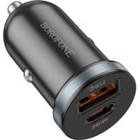 Автомобільний зарядний пристрій BOROFONE BZ22 Scenery dual port PD30W+QC3.0 car charger Black