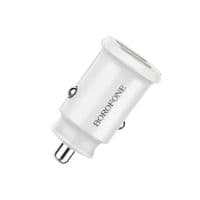 Автомобильное зарядное устройство BOROFONE BZ8 MaxRide Dual Port Car Charger White