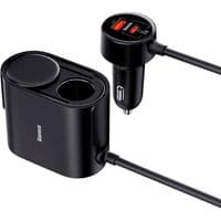 Автомобільний зарядний пристрій Baseus High Efficiency Pro 1-for-2 Car Cigarette Lighter 30W Cosmic Black