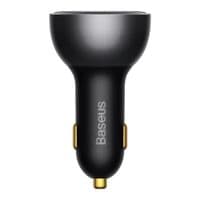 Автомобильное заряднон устройство Baseus Digital Display PD3.1 Dual Fast Charger Car Charger U+C 140W Set Obsidian Black (With Superior Series Fast Char