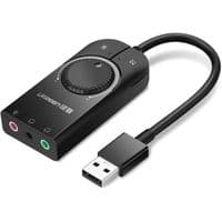 Звуковая карта UGREEN CM129 USB External Stereo Sound Adapter 15cm (Black)(UGR-40964)