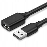 Кабель UGREEN US103 USB 2.0 A Male to A Female Cable 1m (Black)(UGR-10314)