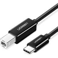 Кабель UGREEN US241 USB-C Male to USB-B 2.0 Male Printer Cable ABS Plastic Case 1m  (Black)(UGR-80811)