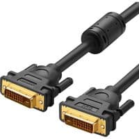Кабель UGREEN DV101 DVI (24+1) Male to Male Cable Gold Plated 1.5m (Black)(UGR-11606)