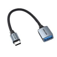 Кабель Vention USB 3.0 C Male to A Female OTG Cable 0.15M Gray Aluminum Alloy Type (CCXHB)