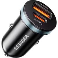 Автомобильное зарядное устройство ESSAGER Shangrui mini A+C 30W Black