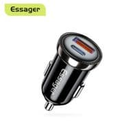 Автомобильное зарядное устройство Essager Sunset Type-C to Lightning 20W USB Charging Cable  black (ECC2Q-WL0A)
