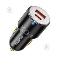 Автомобильное зарядное устройство Essager Optimus Prime High Power Car Charger A+C 100W  black (ECCAC-QTZ01)