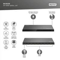 Відеосплітер DIGITUS HDMI (INx1 - OUTx8), 4K