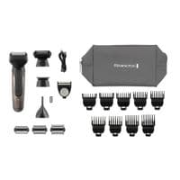 Триммер Remington One, для бороды, усов, головы и тела, носа и ушей, акум., насадок-18, сталь, черный