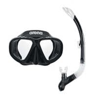Набор для плавания Arena Premium Snorkeling Set 002018-505 маска и трубка черный Уни OSFM (3468336174364)