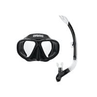 Набор для плавания Arena Premium Snorkeling Set JR 002019-505 маска и трубка черный Дет OSFM (3468336174371)