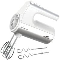 Міксер Monte MT-2017, White, 700W, ручний, 5 швидкостей, турбо режим, вінчики, гаки для замісу тіста