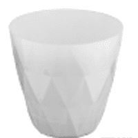 Цветочный горшок VIOLET HOUSE 0198 PRIZMA WHITE д/цветов с внут.сливом воды 1.5 л. (0198 PRIZMA WHITE 1.5 л.)
