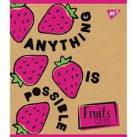 Зошит Yes А5 Fruits Color Крафт 18 аркушів клітинка (765087)