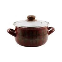 Кастрюля Interos эмаль Шотландка 4,0л (ИТ-2997-20)