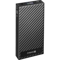 УМБ Sandberg PD 30000мАч 200Вт PD+DC, режим ИБП, DC 3В-25В/4.8А USB QC3.0,вход/выход Type-C, дисплей