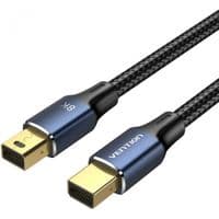 Кабель DisplayPort mini M - mini M 2.0м, V1.4, 8K 60Гц 32.4Gbps Синий Алюминиевый Сплав, Vention