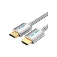 Кабель HDMI M-M, 3.0 м, V2.0, 4K 60Гц, оплетка, Silver Metal Type Vention