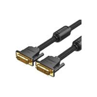 Кабель DVI-D 24M - 24M, 8.0 м, 2K 60Hz оплетки, с ферритами Vention
