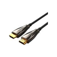 Кабель HDMI M - M,50.0 м, V2.1, Оптический 8K 60Гц 48Gbps Dolby 7.1 PVC Черный Сплав Цинка Vention