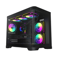 Корпус Mid Tower M-ATX без блока питания , закалка оварное стекло M-ATX, ITX, Tempered Glass, USB3.0x1, USB2