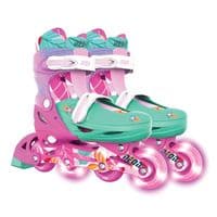Роликовые коньки Neon Combo, размер 34-37, цветы