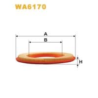 Повітряний фільтр для автомобіля Wixfiltron WA6170