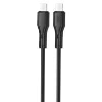 Кабель XO NBQ231B Rock Series Type-C to TYPE-C - 60W - 1m (Черный)