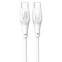кабель XO NBQ239B Zeus Series High Elastic Type-C to Type-C - 60W - 1m (Белый)
