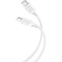 Кабель XO NBQ236B Braided Type-C to Type-C - 60W - 1m (Белый)
