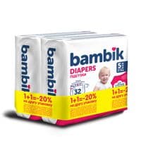 Підгузки Bambik Medium 11-25 кг Розмір 5 Junior 2 х 36 шт (4823071664041)