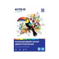Кольоровий папір Kite А5 двосторонній Classic, 12арк/12 кол (K-287)