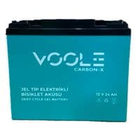 Акумуляторна батарея Voole 24-12 GEL 12V 24Ah (175 x125x166), 7.5 kg Blue, Q5