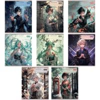 Зошит ZiBi набір учнівських ANIME 48 аркушів клітинка 10 штук, 8 предметів (ZB.1704-99)