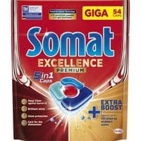 Таблетки для посудомоечных машин Somat Excellence 5-в-1 54 шт. (9000101807936)