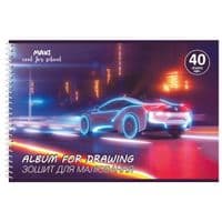 Альбом для рисования Maxi А4 на спирали 40 листов, 100г/м2 (MX60927)