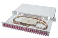 Оптична панель DIGITUS 19' 1U, 24xSC duplex, incl, Splice Cass, OM4 Color Pigtails, Adapter