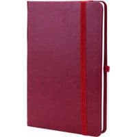 Книга записна Optima А5 NEBRASKA, м’яка обкладинка, гумка, білий блок лінія, бордо (O20124-18)
